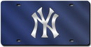 New York Yankees Laser Cut Blue License Plate