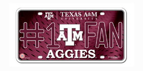 Texas A&M Aggies License Plate #1 Fan