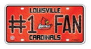 Louisville Cardinals License Plate - #1 Fan