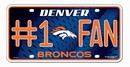 Denver Broncos License Plate - #1 Fan