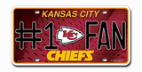 Kansas City Chiefs License Plate - #1 Fan