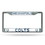 INDIANAPOLIS COLTS LICENSE PLATE FRAME CHROME