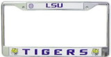 LSU Tigers Chrome License Plate Frame