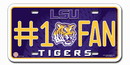 LSU Tigers License Plate - #1 Fan