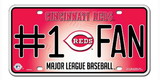 Cincinnati Reds License Plate - #1 Fan