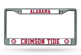 Alabama Crimson Tide License Plate Frame Chrome