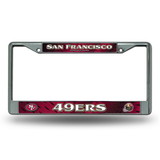 San Francisco 49ers Chrome License Plate Frame