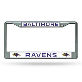 Baltimore Ravens License Plate Frame Chrome