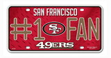 San Francisco 49ers License Plate - #1 Fan
