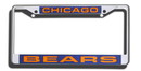 Chicago Bears Laser Cut Chrome License Plate Frame