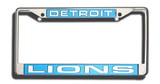 Detroit Lions Laser Cut Chrome License Plate Frame