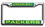 Green Bay Packers Laser Cut Chrome License Plate Frame