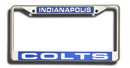 Indianapolis Colts Laser Cut Chrome License Plate Frame