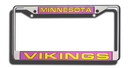 Minnesota Vikings Laser Cut Chrome License Plate Frame