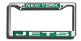New York Jets Laser Cut Chrome License Plate Frame