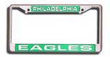 Philadelphia Eagles Laser Cut Chrome License Plate Frame