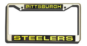 Pittsburgh Steelers License Plate Frame Laser Cut Chrome