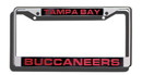 Tampa Bay Buccaneers Laser Cut Chrome License Plate Frame