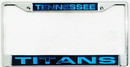Tennessee Titans Laser Cut Chrome License Plate Frame