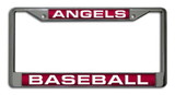 Los Angeles Angels License Plate Frame Laser Cut Chrome
