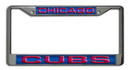 Chicago Cubs License Plate Frame Laser Cut Chrome