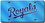 Kansas City Royals Laser Cut Light Blue License Plate