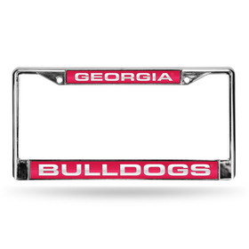Georgia Bulldogs Laser Cut Chrome License Plate Frame