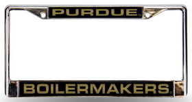 Purdue Boilermakers License Plate Frame Laser Cut Chrome