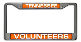 Tennessee Volunteers License Plate Frame Laser Cut Chrome