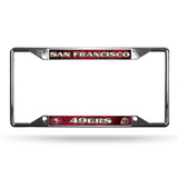 Rico Industries chrome easy view license plate frame