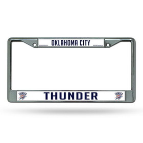 Oklahoma City Thunder License Plate Frame Chrome