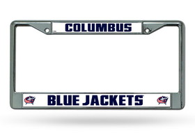 Columbus Blue Jackets License Plate Frame Chrome