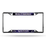 Baltimore Ravens Chrome Easy View License Plate Frame