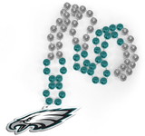 Philadelphia Eagles Beads with Medallion Mardi Gras Style