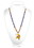 Minnesota Vikings Beads with Medallion Mardi Gras Style
