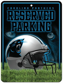 Carolina Panthers Sign Metal Parking