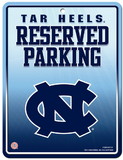 North Carolina Tar Heels Metal Parking Sign