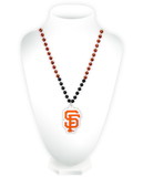 San Francisco Giants Beads with Medallion Mardi Gras Style