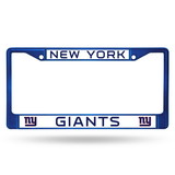 New York Giants License Plate Frame Metal Blue