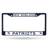 New England Patriots License Plate Frame Metal Navy