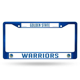 Golden State Warriors License Plate Frame Metal Blue