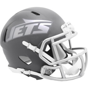 New York Jets Helmet Riddell Replica Mini Speed Style Slate Alternate 2024