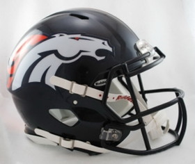 Denver Broncos Helmet Riddell Authentic Full Size Speed Style