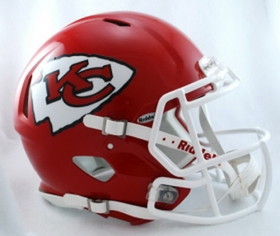 Kansas City Chiefs Helmet Riddell Authentic Full Size Speed Style
