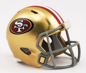 San Francisco 49ers Helmet Riddell Pocket Pro Speed Style