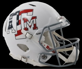 Texas A&M Aggies Revolution Speed Pro Line Helmet - Stars & Stripes