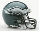 Philadelphia Eagles Replica Mini Helmet w/ Z2B Face Mask
