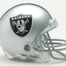 Oakland Raiders Replica Mini Helmet w/ Z2B Face Mask