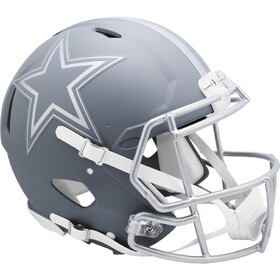 Dallas Cowboys Helmet Riddell Authentic Full Size Speed Style Slate Alternate