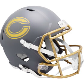 Chicago Bears Helmet Riddell Replica Full Size Speed Style Slate Alternate